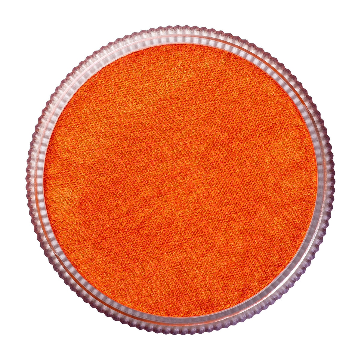 TAG Pearl Orange face paint 32g colour swatch top view