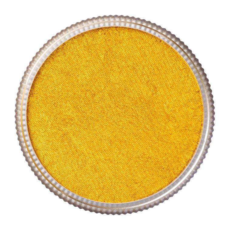 TAG Pearl Gold face paint 32g colour swatch top view TAG Pearl Gold face paint 32g colour swatch top view