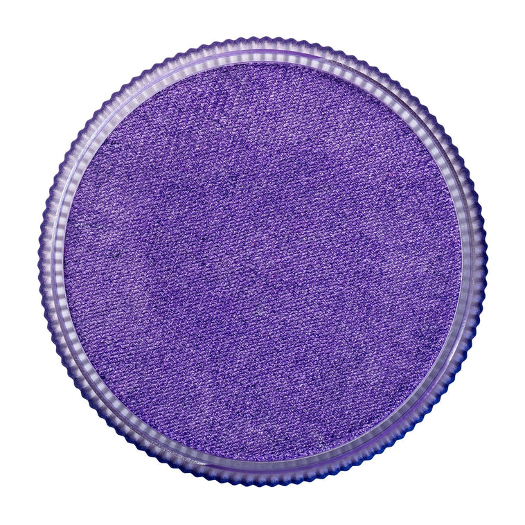 TAG Pearl Purple face paint 32g colour swatch top view TAG Pearl Purple face paint 32g colour swatch top view