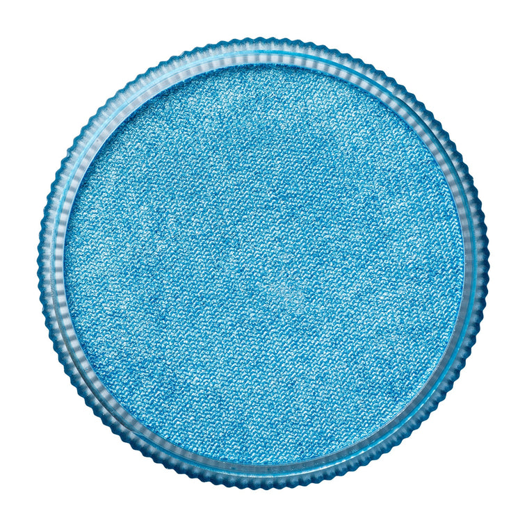 TAG Pearl Sky Blue face paint 32g colour swatch top view TAG Pearl Sky Blue face paint 32g colour swatch top view