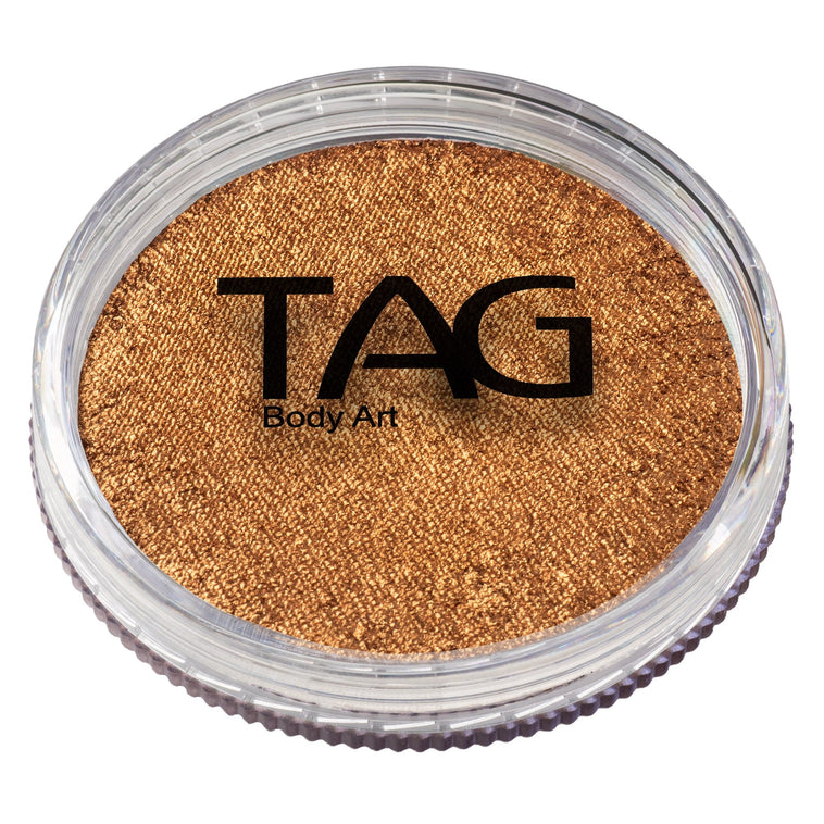 TAG Pearl Old Gold face paint 32g with lid TAG Pearl Old Gold face paint 32g with lid