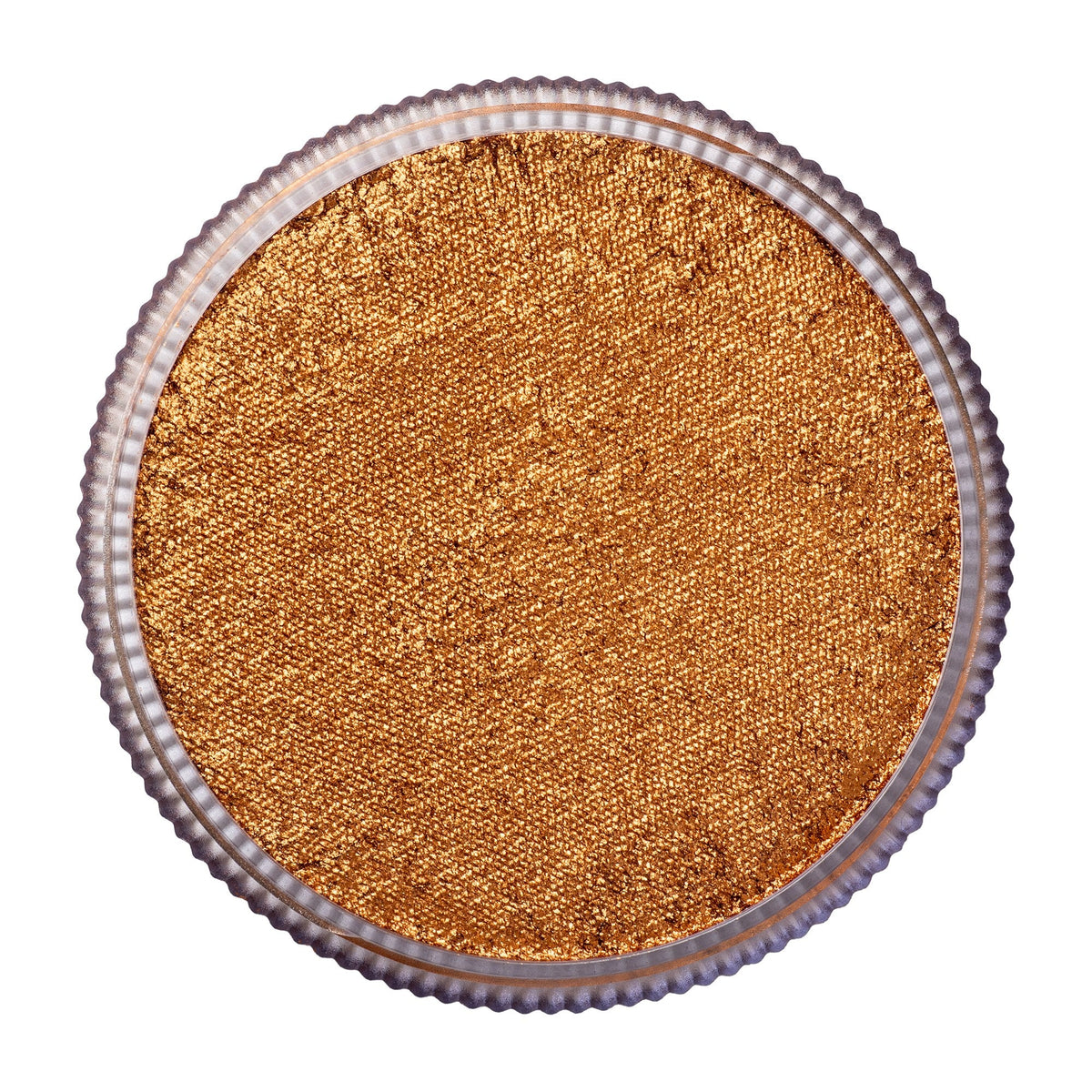 TAG Pearl Old Gold face paint 32g colour swatch top view