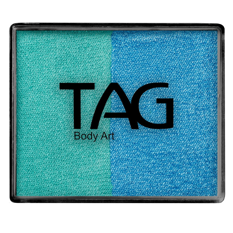 TAG Body Art Split Cake Pearl Teal / Pearl Sky Blue 50g TAG Body Art Split Cake Pearl Teal / Pearl Sky Blue 50g