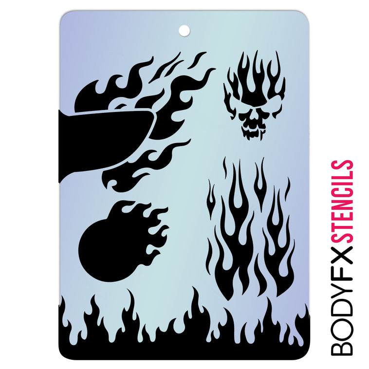 Flame Stencil Flame Stencil