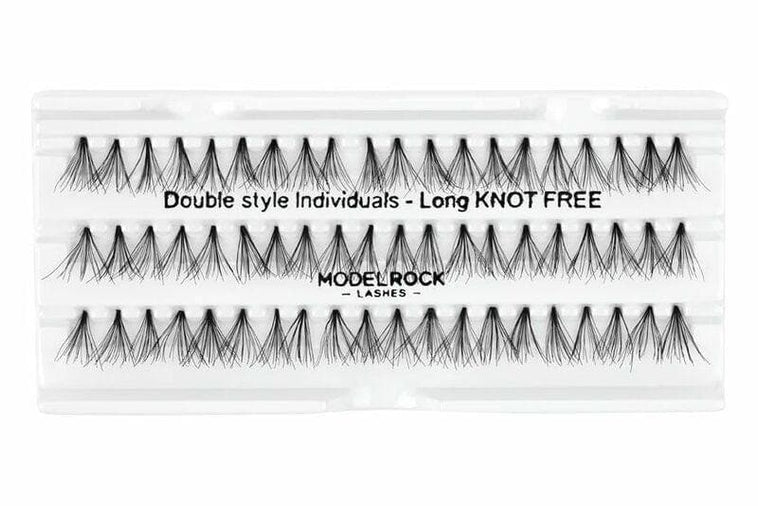 MODEL ROCK LASHES- INDIVIDUALS LONG KNOT FREE MODEL ROCK LASHES- INDIVIDUALS LONG KNOT FREE