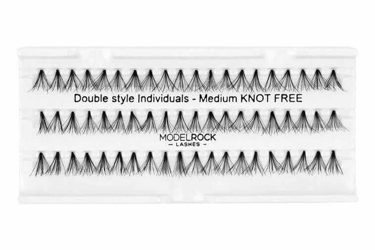 MODEL ROCK LASHES- INDIVIDUALS MEDIUM KNOT FREE MODEL ROCK LASHES- INDIVIDUALS MEDIUM KNOT FREE