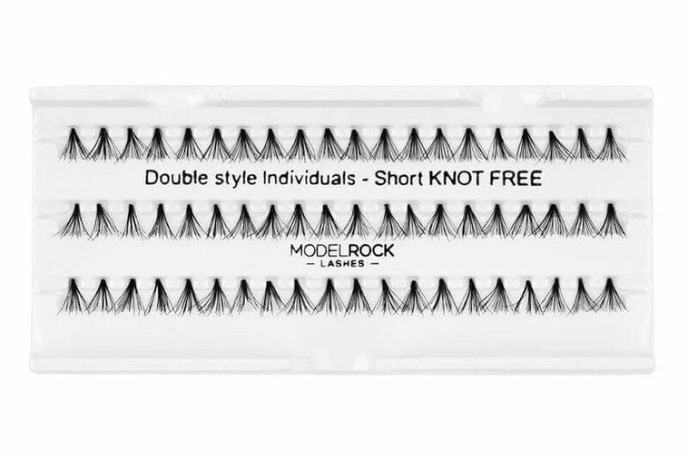 MODEL ROCK LASHES- INDIVIDUALS SHORT KNOT FREE MODEL ROCK LASHES- INDIVIDUALS SHORT KNOT FREE