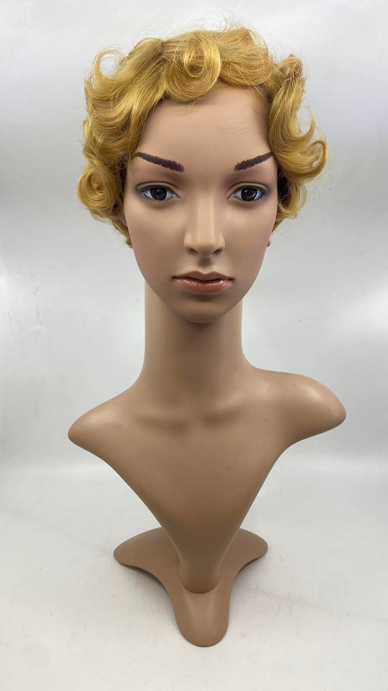 WIG- DARK BLONDE- FINGER WAVED WIG- DARK BLONDE- FINGER WAVED