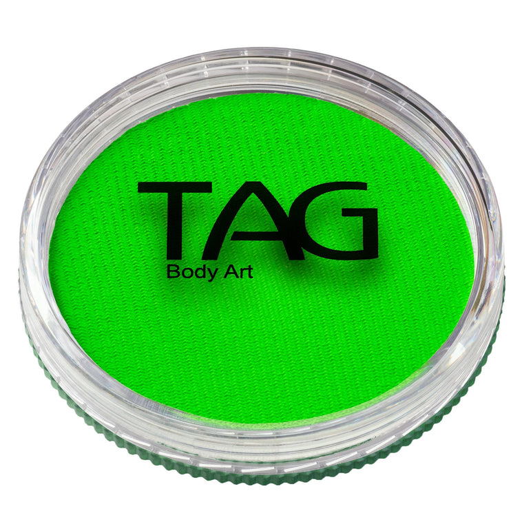 TAG Neon Green face paint 32g with lid