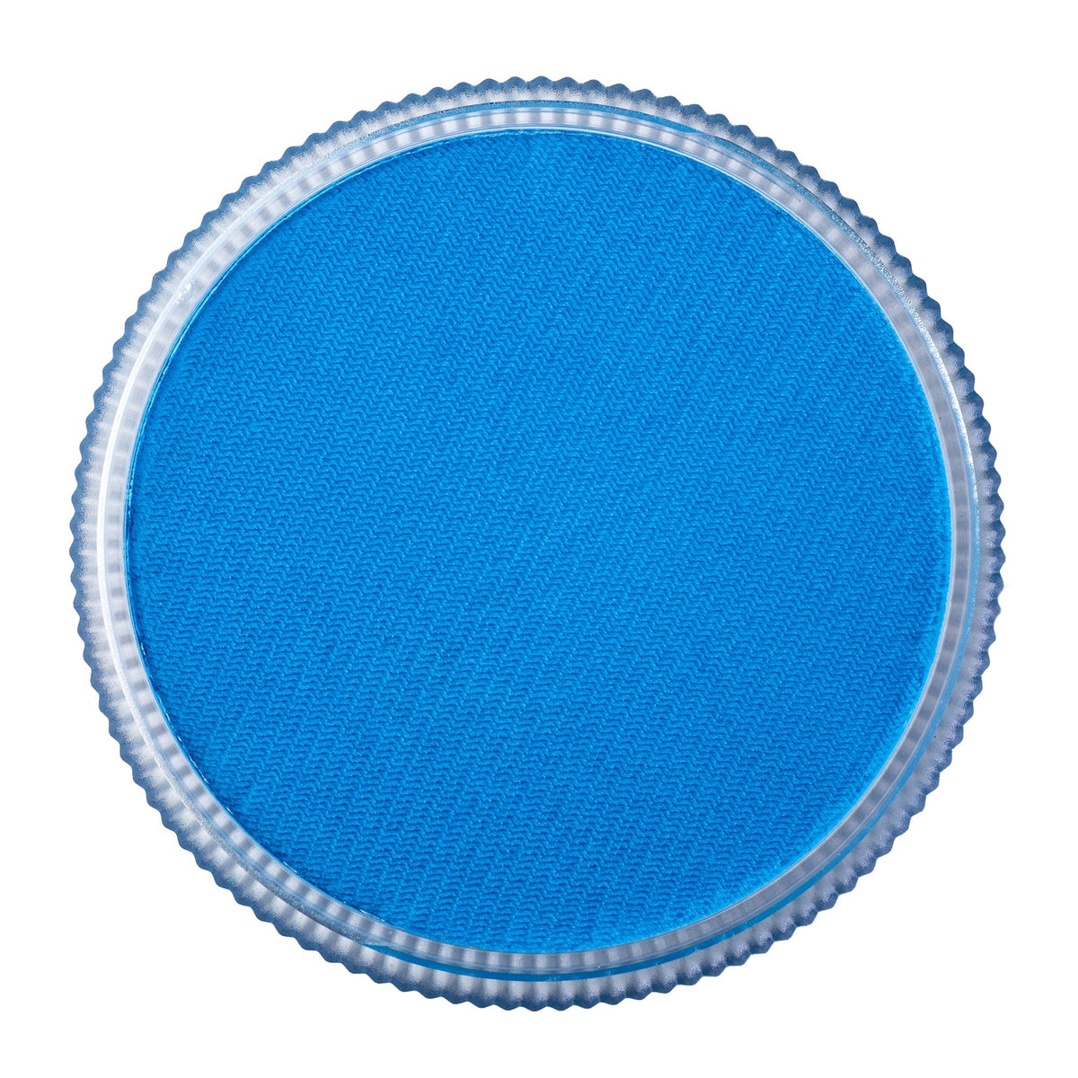 TAG Neon Blue face paint 32g colour swatch top view