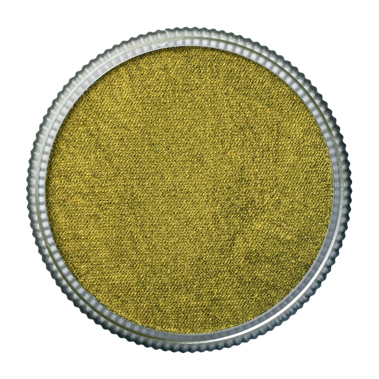 TAG Pearl Bronze Green face paint 32g colour swatch top view