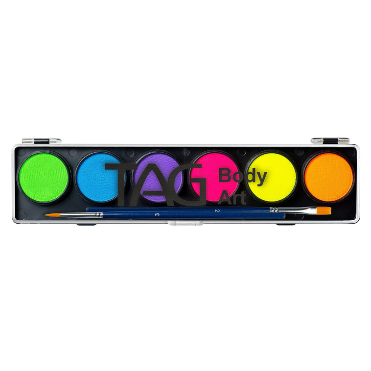 TAG Body Art Neon Palette 6x10g face and body paint