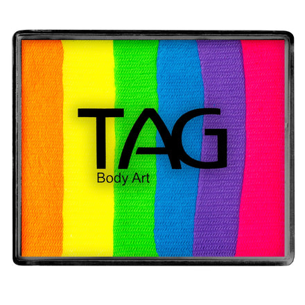 Split Cake Neon Rainbow