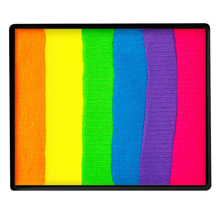 TAG Split Cake Neon Rainbow colour swatch top view