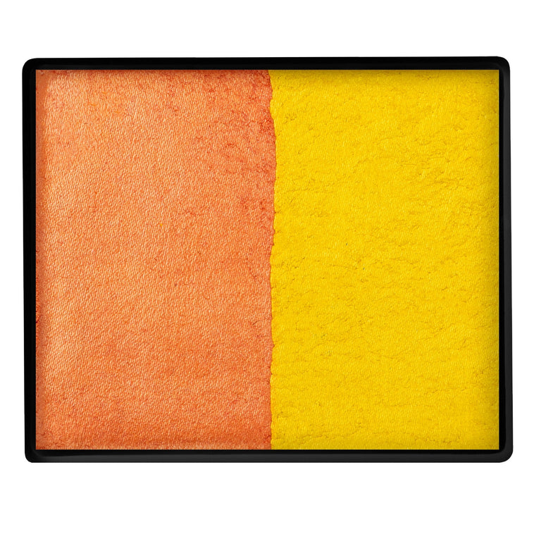 TAG Split Cake Pearl Orange / Pearl Yellow colour swatch top view