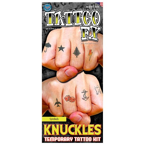 Temporary Tattoos- Knuckles Symbols